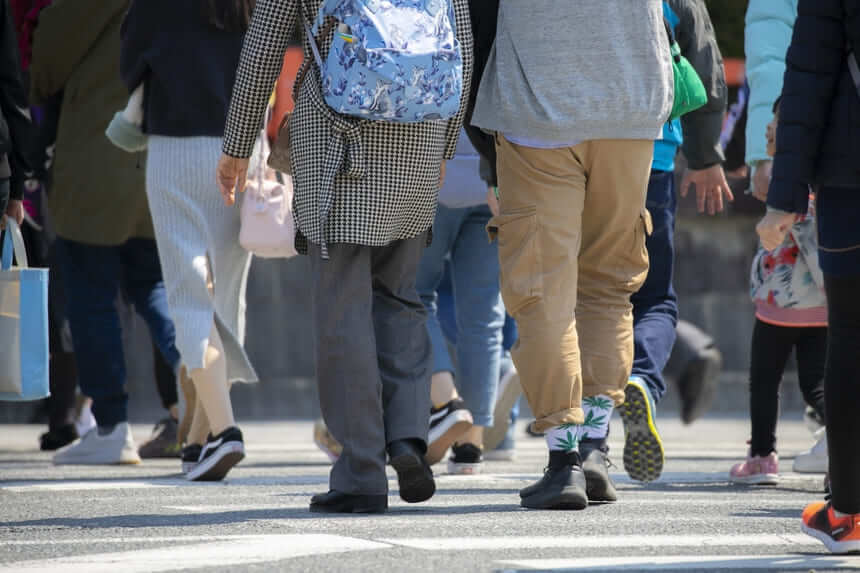 大勢の人の後ろ姿